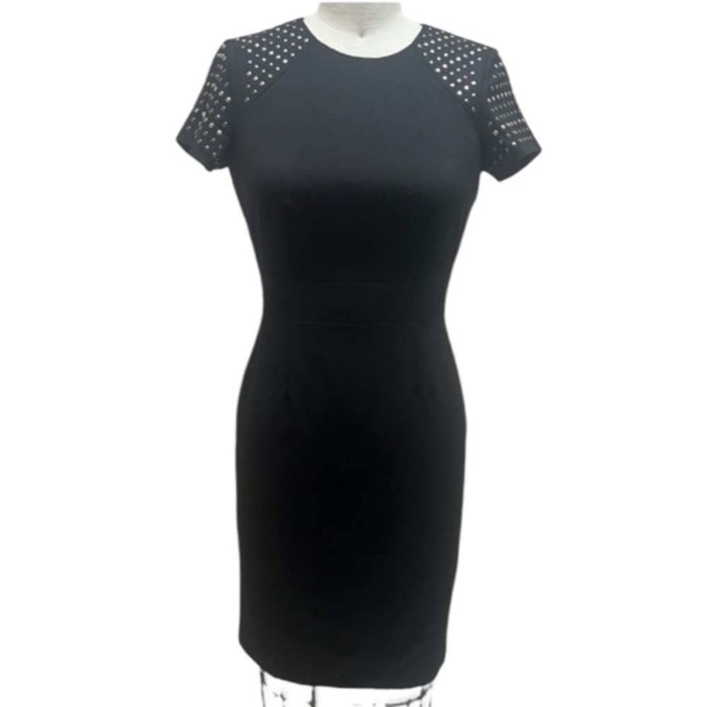 Calvin Klein Little Black Dress With Studs Size 2